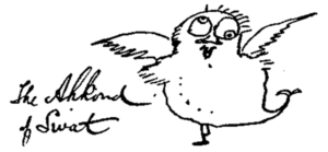 kopia oryginalnej ilustracji autora Edwarda Leara przedstawiająca Akonda of Swat